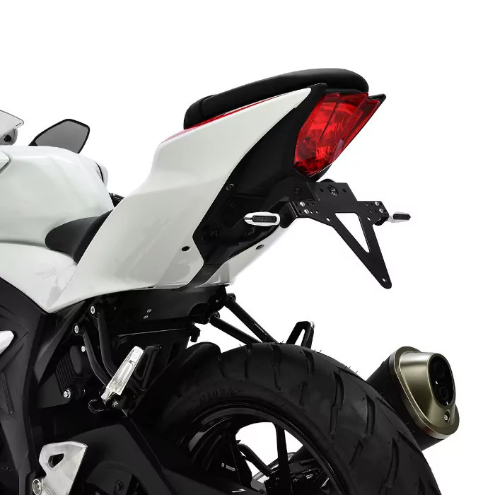 Kennzeichenhalter | SUZUKI GSX-S/R125 | 17-19 verstellbar | schwarz | inkl. Reflektorhalter