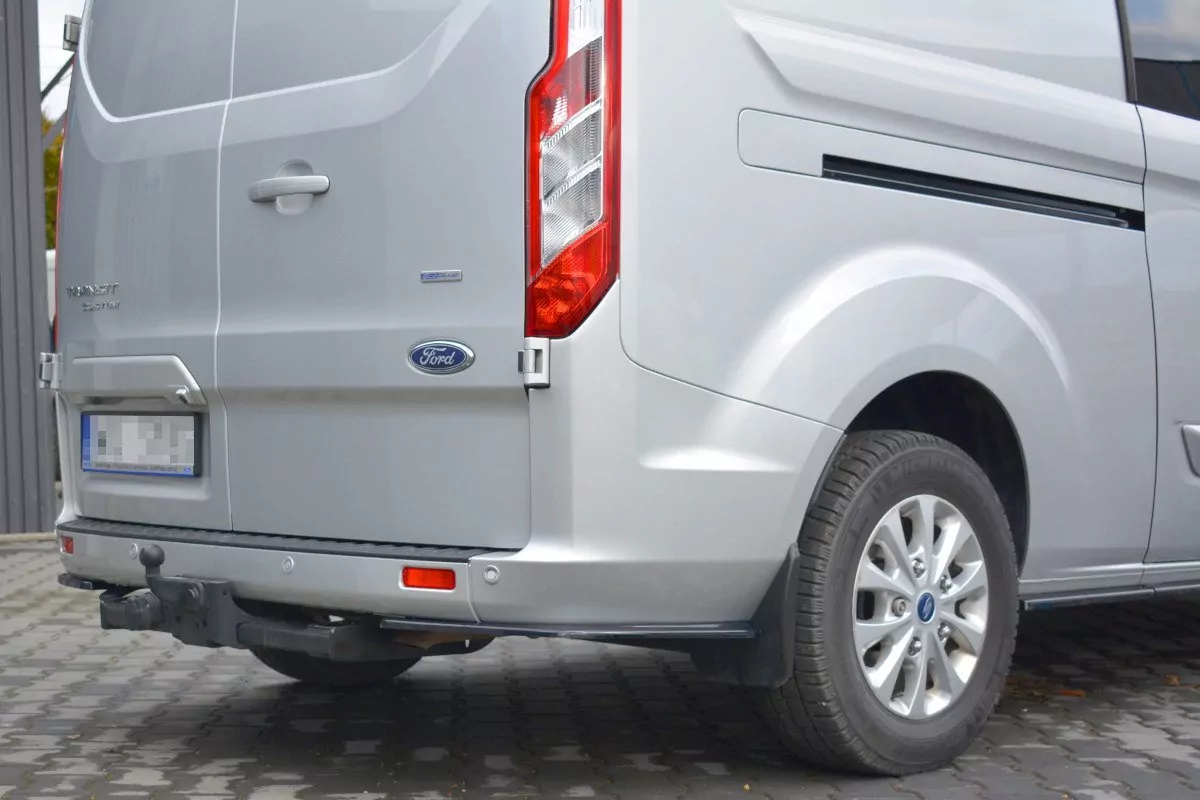Heck Ansatz Flaps Diffusor Passend Für Diffusor Passend Für FORD TRANSIT CUSTOM MK.1 FL 2018 Schwarz Hochglanz Schwarz Hochglanz