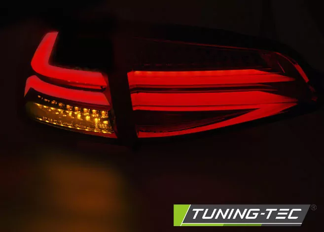 Led Bar Tail Lights Smoke Fits Vw Golf 7 13-17
