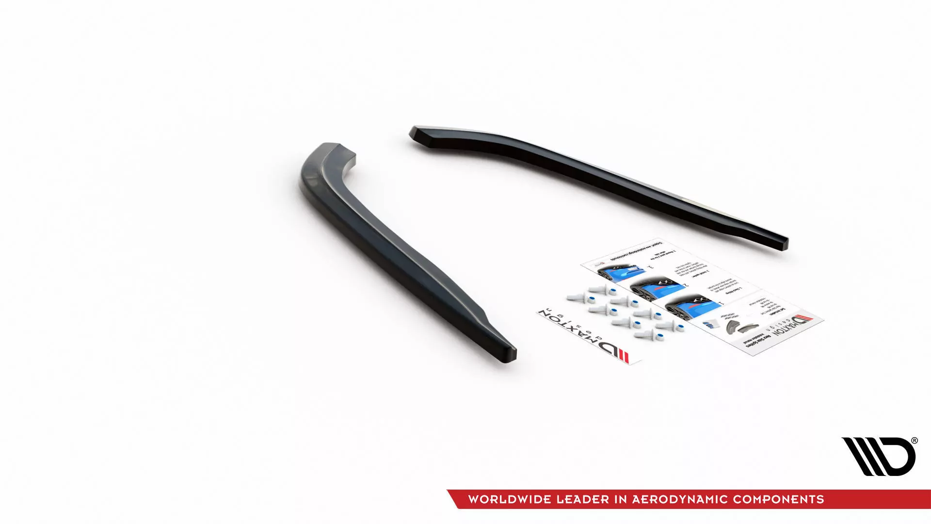 Heck Ansatz Flaps Diffusor Für BMW 5er G30 Schwarz Hochglanz