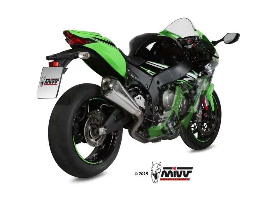 MIVV DELTA RACE Edelstahl KAWASAKI ZX-10 R 16-22
