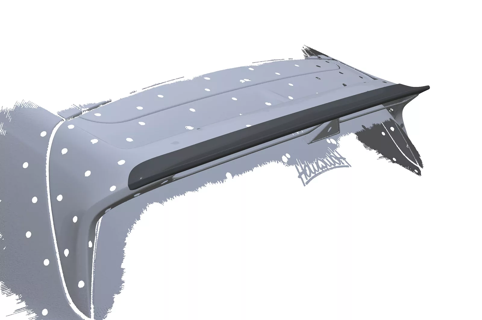 Heckflügel mit ABE für Hyundai I30 N (PD) HF594 Strukturiert (schwarz matt)