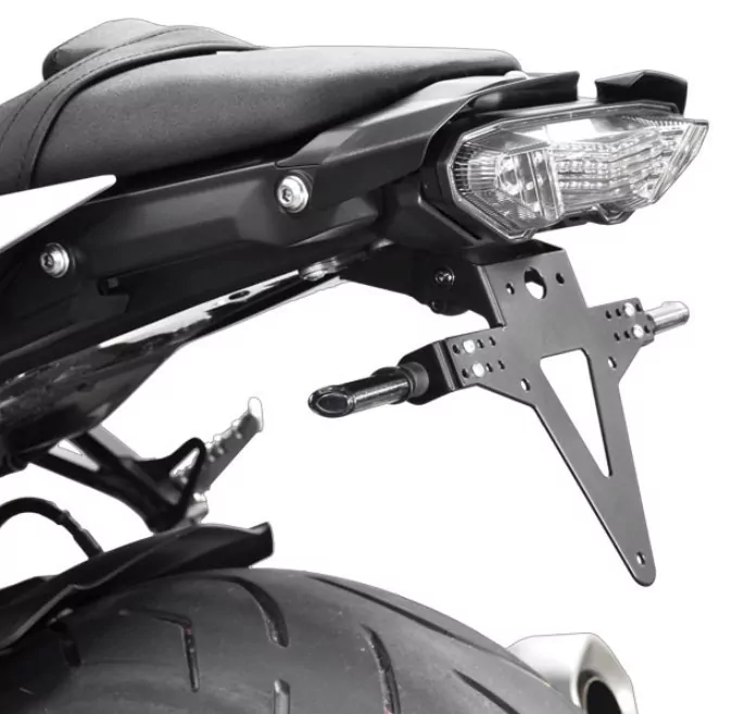 Kennzeichenhalter | YAMAHA MT-10/SP | 16-18 verstellbar | schwarz | inkl. Reflektorhalter