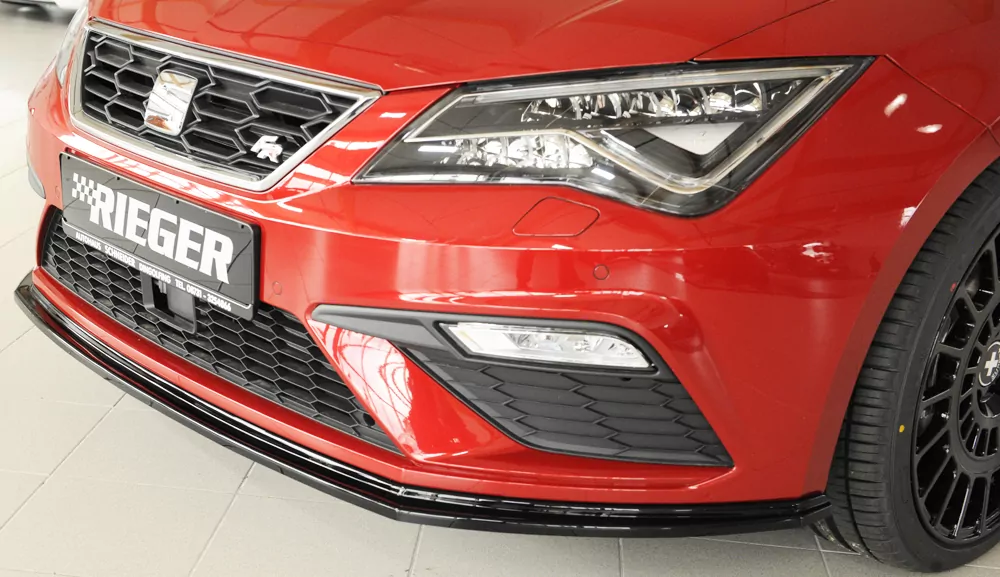 Rieger Spoilerschwert für Seat Leon FR (5F) | 3-tür. (SC) 01.17- (ab Facelift) für orig. FR-/ Cupra-Frontschürze