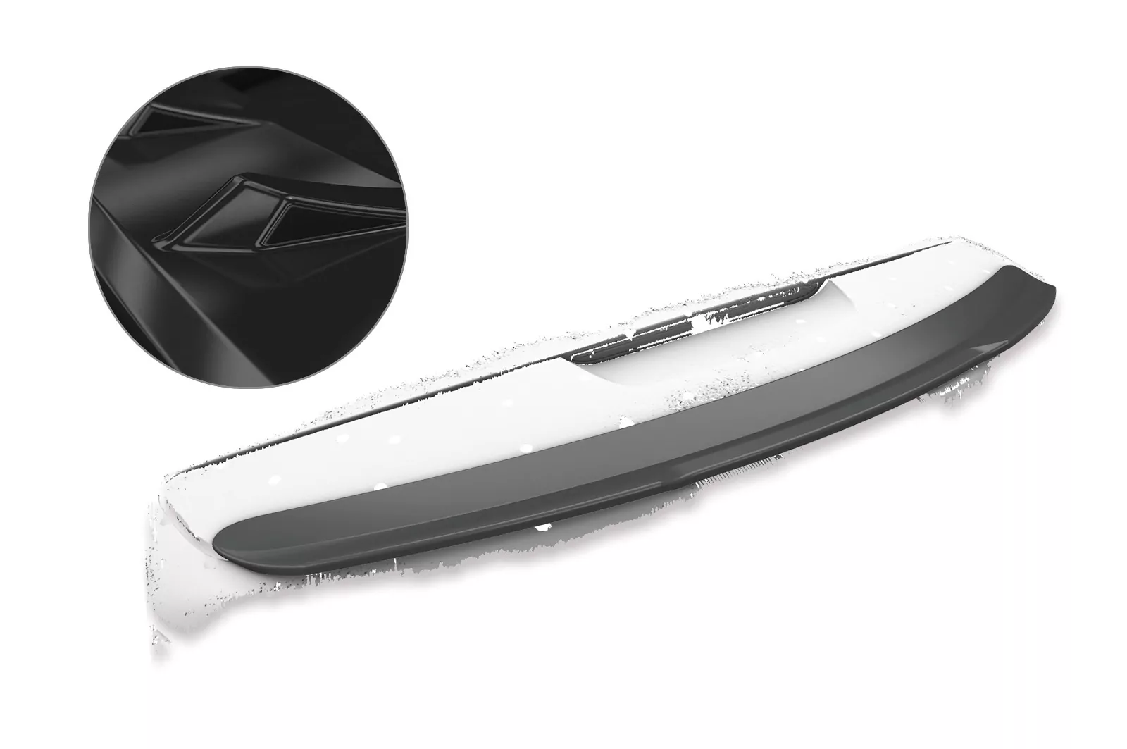 Heckflügel für Mercedes Benz SLS AMG (C197/R197) HF746-G Schwarz Hochglanz