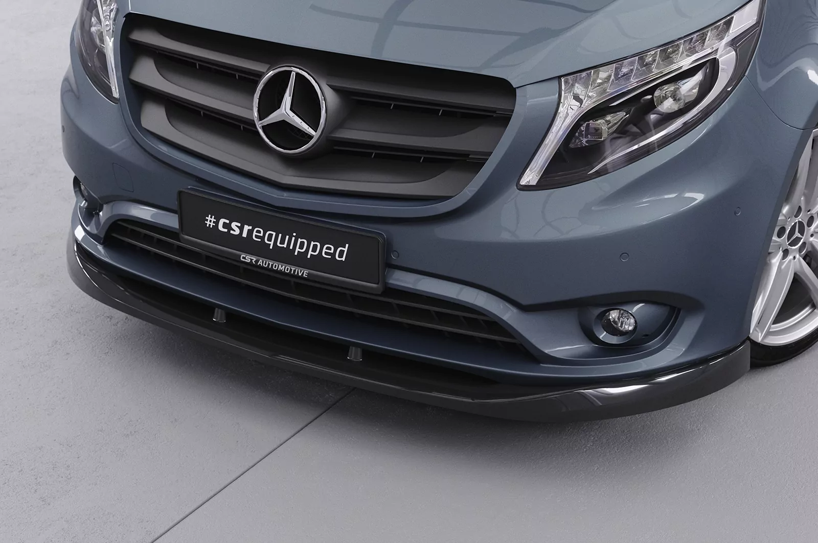 Cup-Spoilerlippe mit ABE für Mercedes Benz Vito 447 CSL439 Strukturiert (schwarz matt)