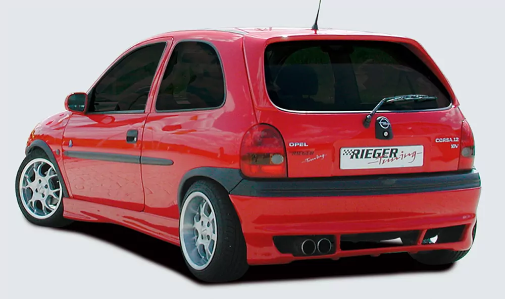 Rieger Seitenschweller für Opel Corsa B - 3-tür. 11.96- (ab Modell 97) carbon optik