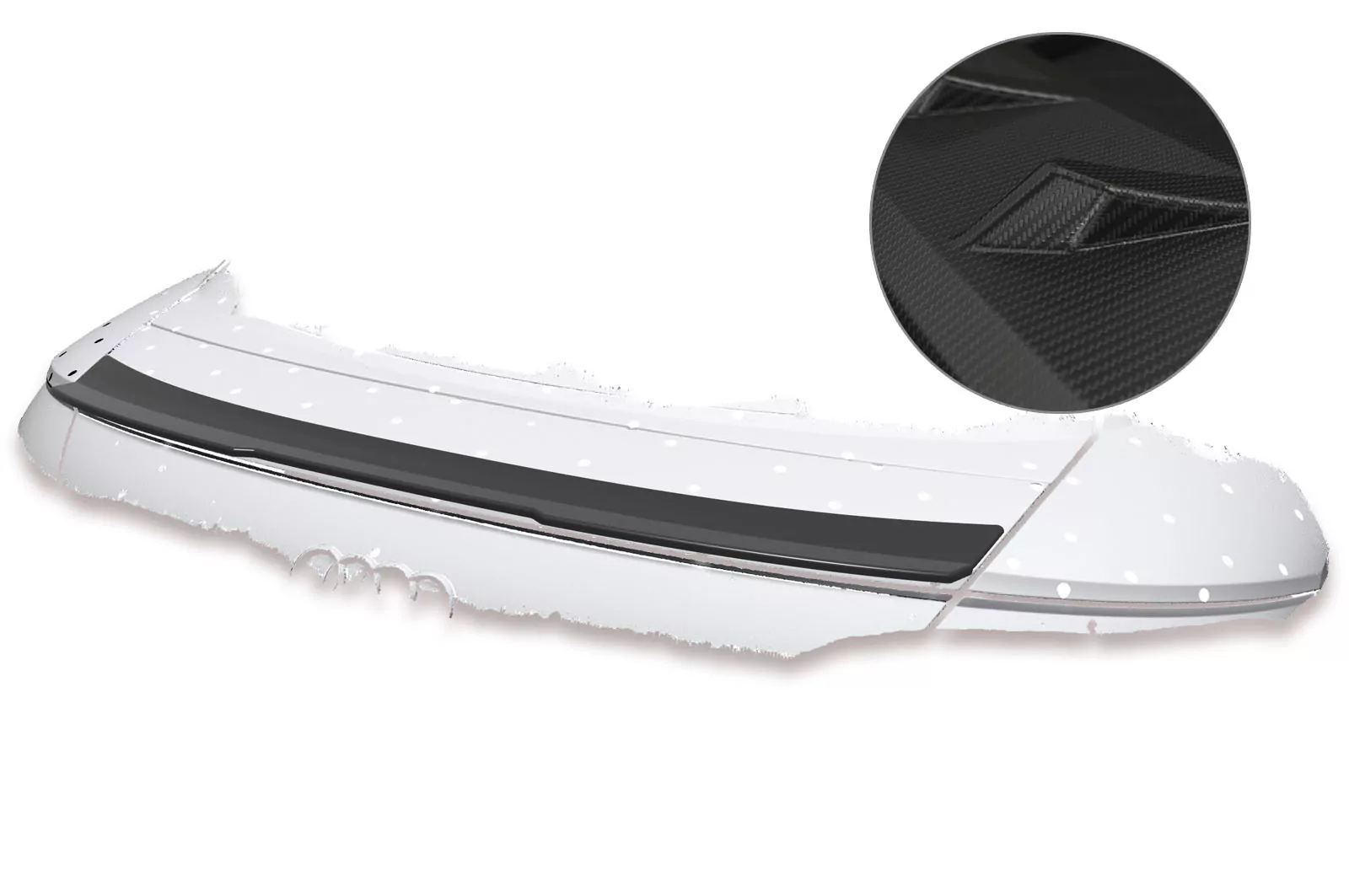 Heckflügel mit ABE für Audi TT FV / 8S HF674-M Carbon Look (matt)