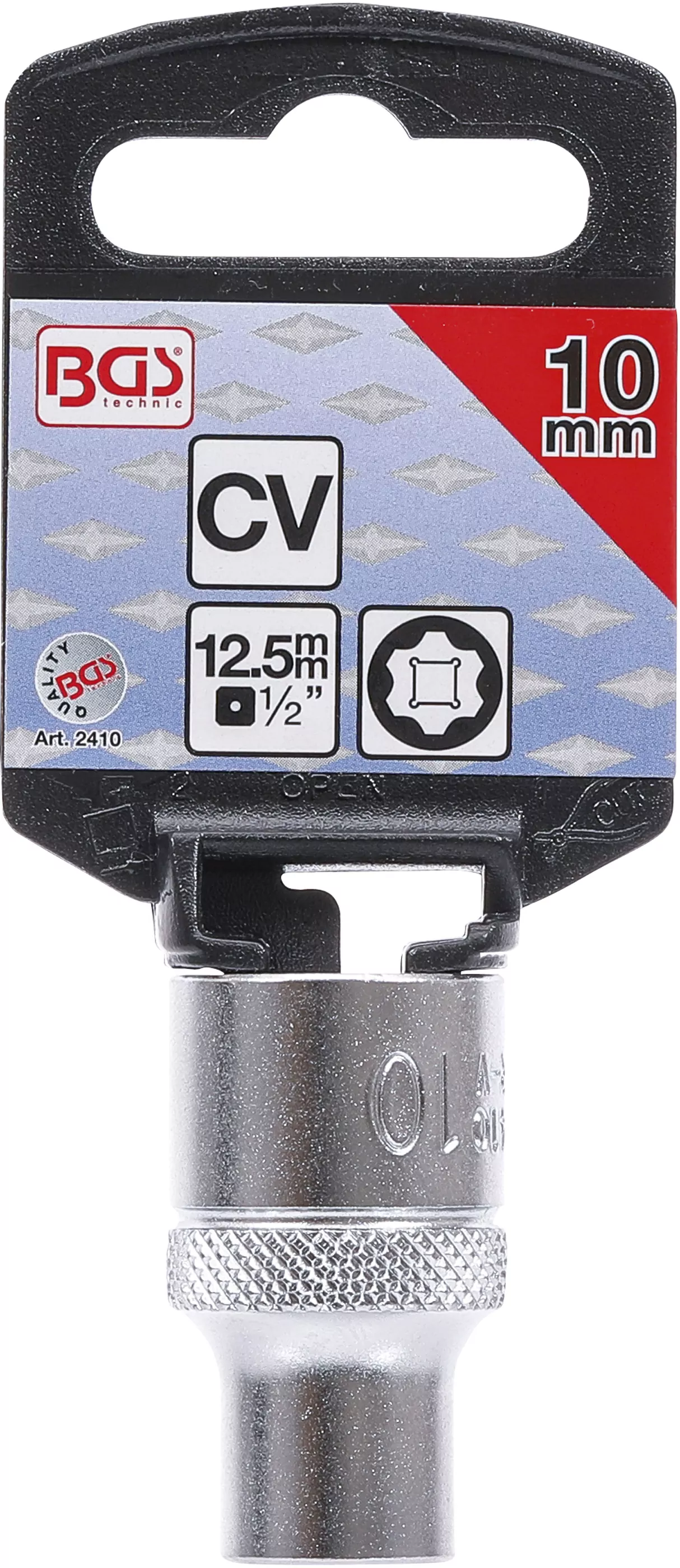 Steckschlüssel-Einsatz Super Lock | Antrieb Innenvierkant 12,5 mm (1/2") | SW 10 mm