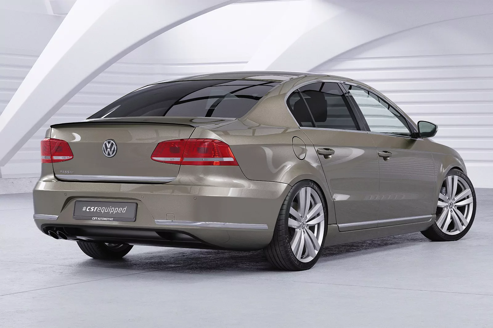 Heckflügel mit ABE für VW Passat B7 Typ 3C HF605 Strukturiert (schwarz matt)