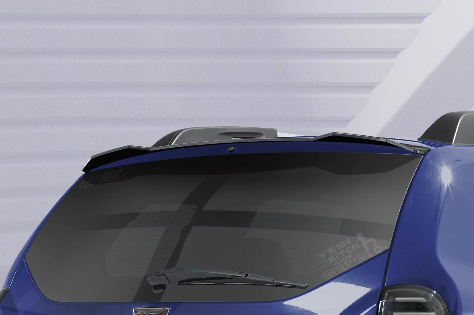 Heckflügel mit ABE für Dacia Duster (1. Gen) HF864 Schwarz Strukturiert