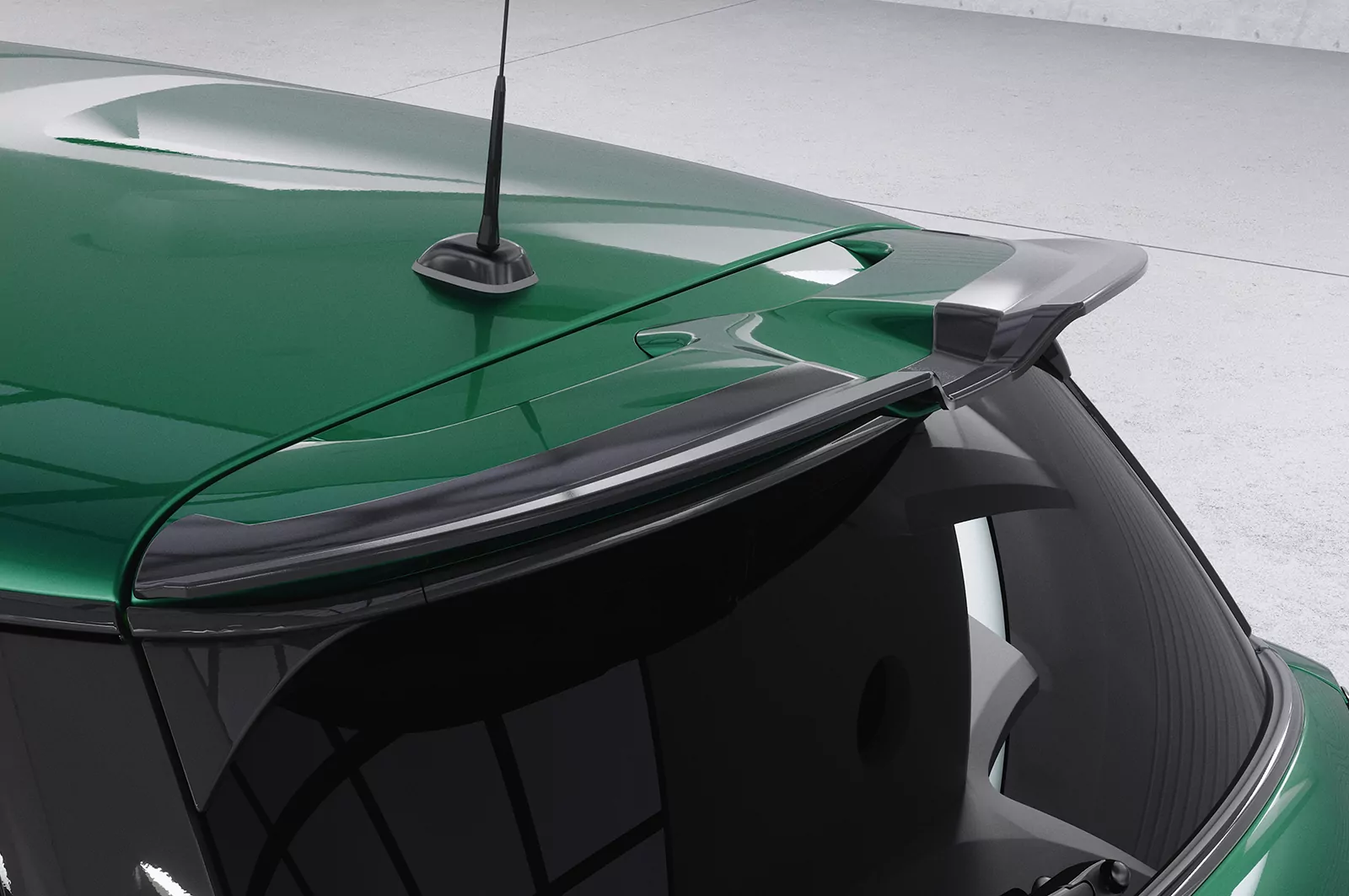 Heckflügel mit ABE für Mini F55 / F56 JCW / JCW-Trim HF946 Schwarz Strukturiert