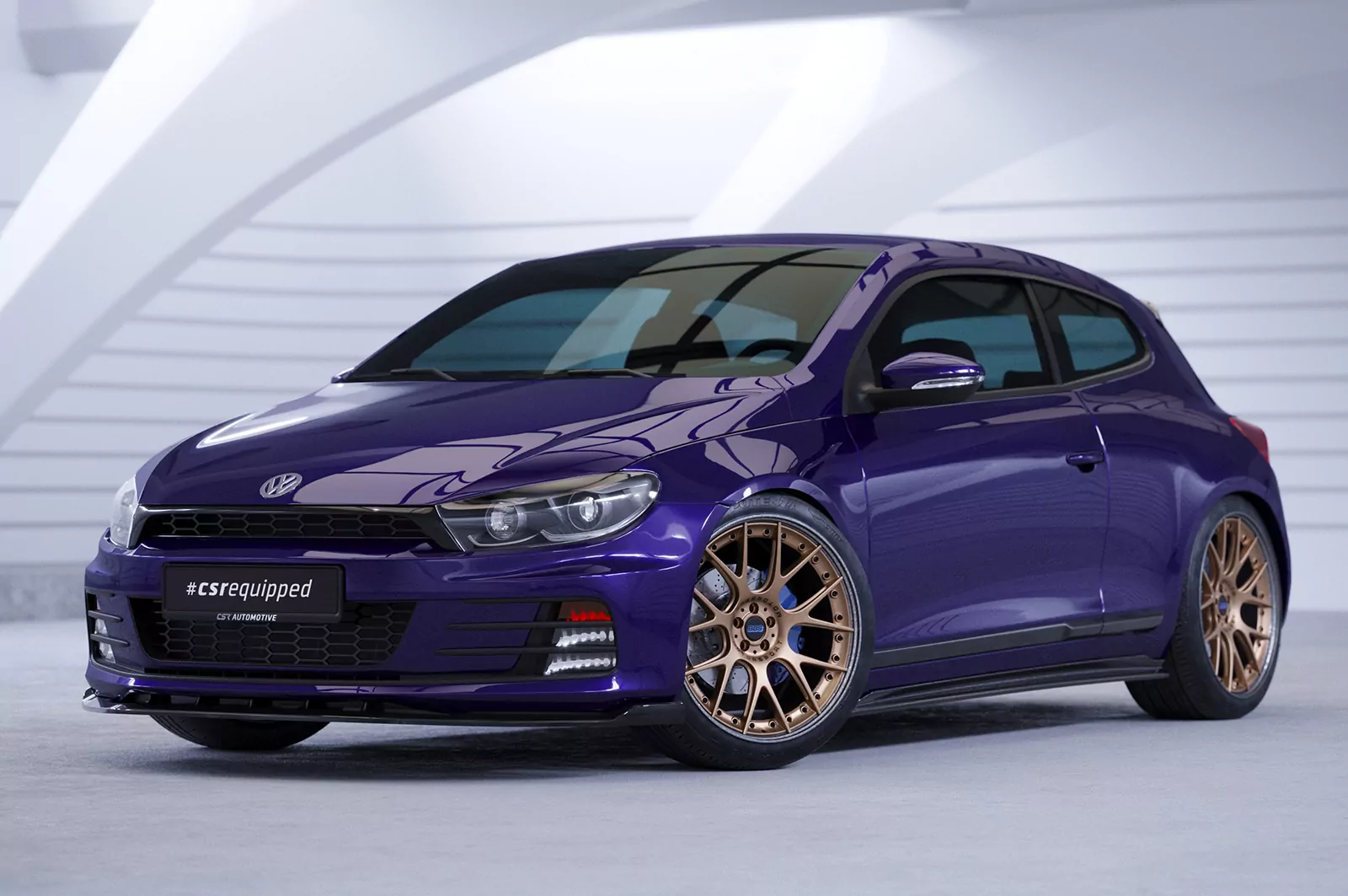 Seitenschweller für VW Scirocco III Typ 13 SS465 Strukturiert (schwarz matt)