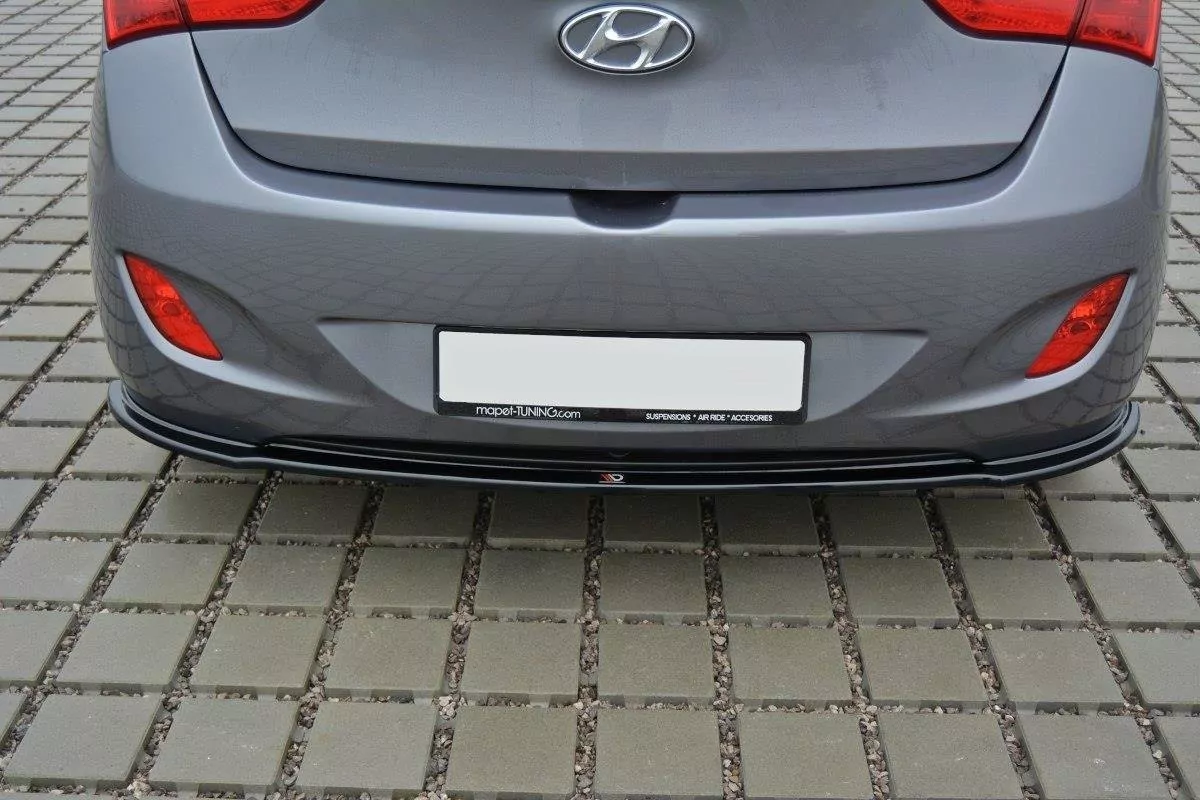 Mittlerer Diffusor Heck Ansatz Passend Für Passend Für Hyundai I30 Mk.2 Schwarz Hochglanz Schwarz Hochglanz