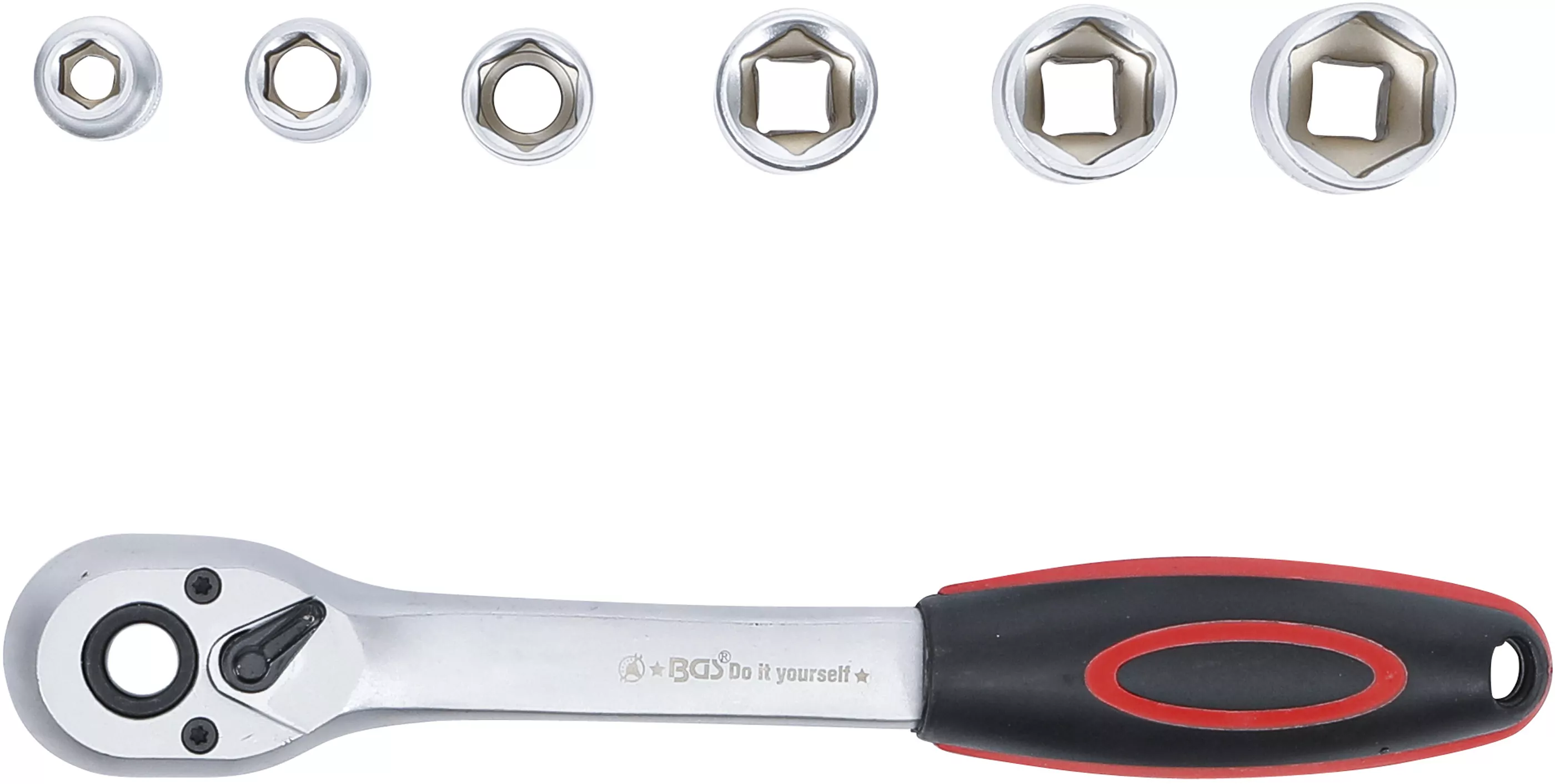 Steckschlüssel-Satz | Antrieb 10 mm (3/8") | SW 8 - 19 mm | 7-tlg.