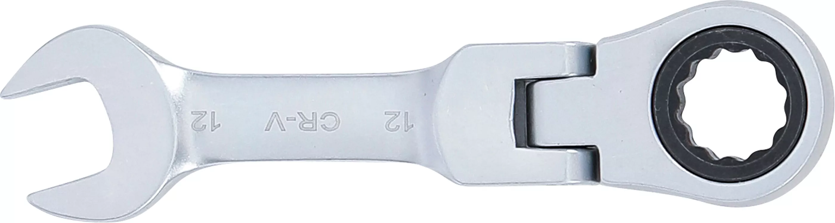 Ratschenring-Maulschlüssel | kurz | abwinkelbar | SW 12 mm