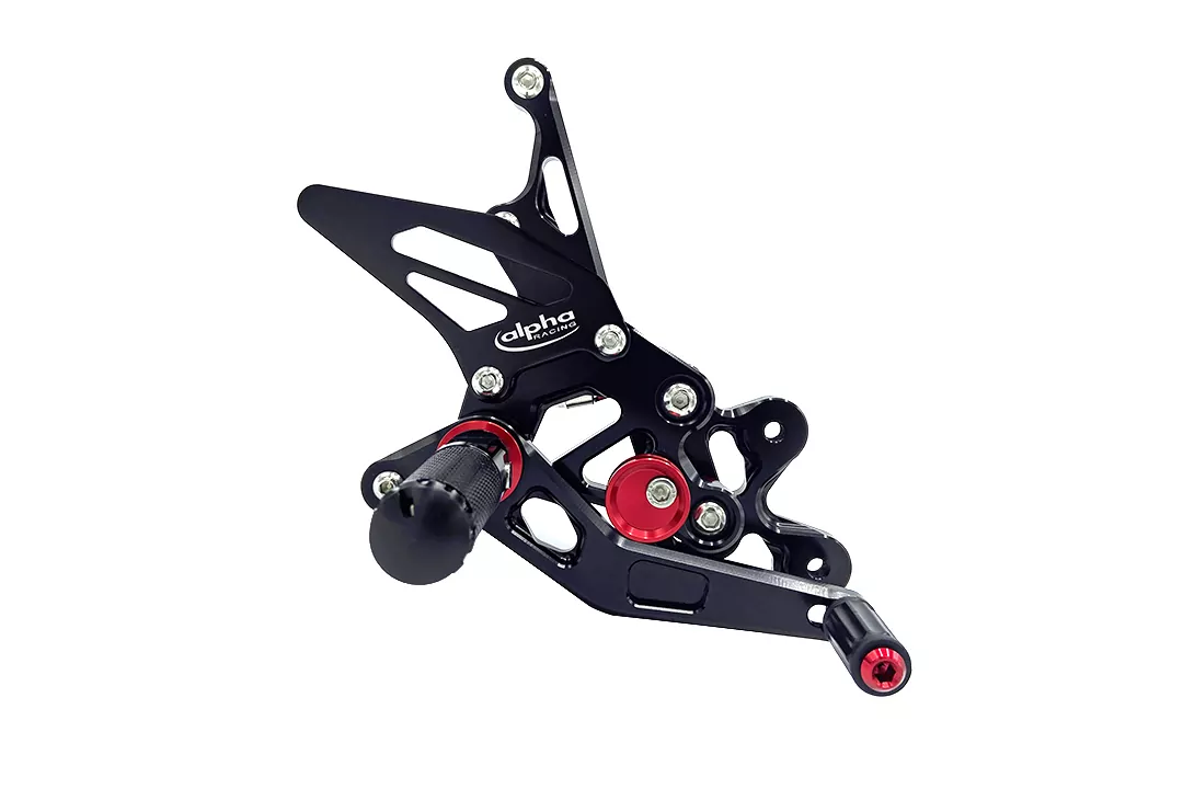 TRACK Fußrastenanlage schwarz Suzuki GSX-R750 2011-2017 mit ABE