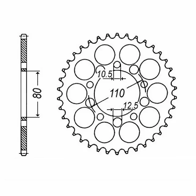 EK-Chain Kettensatz 530DEX für Honda CB500 Typ PC26 PC32 Modelljahr 1993-2003