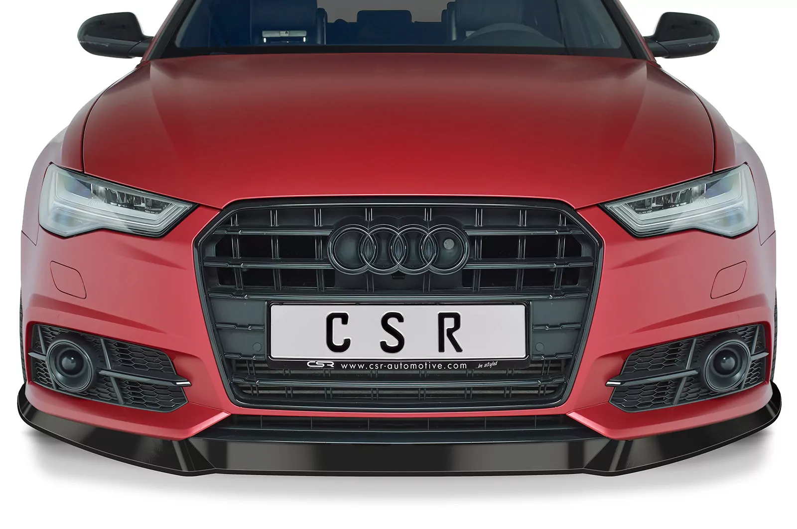 Cup-Spoilerlippe mit ABE für Audi A6 C7 4G S-Line/ S6 C7 4G CSL410-M Carbon Look (matt)