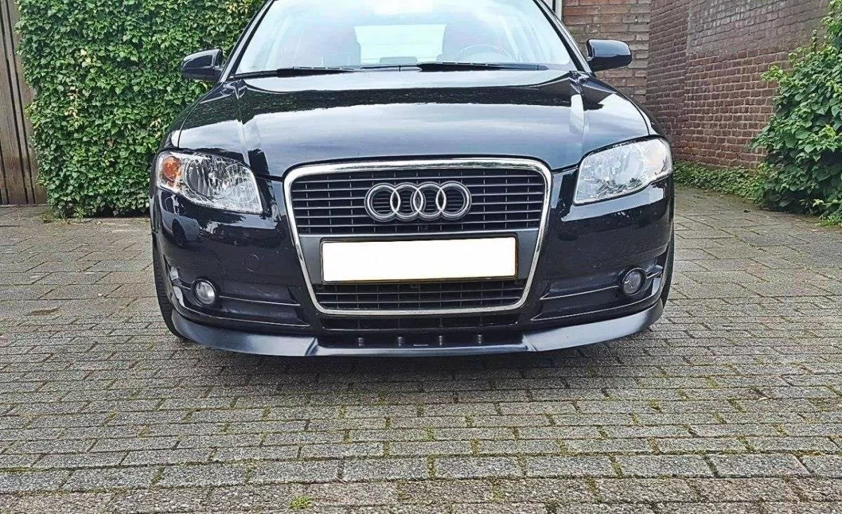 Front Ansatz Passend Für Passend Für AUDI A4 B7 Ver.1 Schwarz Hochglanz Schwarz Hochglanz