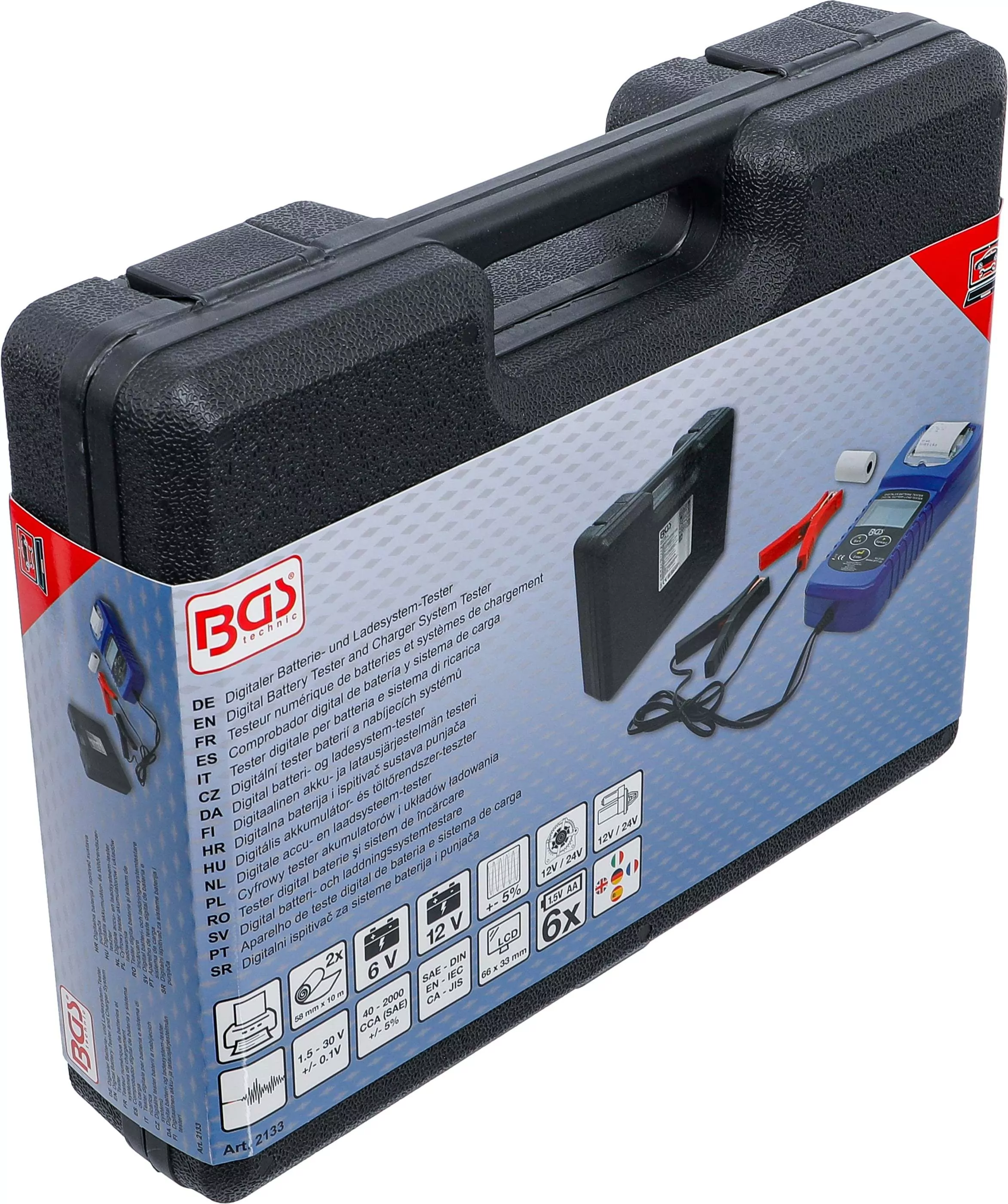 Digitaler Batterie- und Ladesystem-Tester | mit Drucker