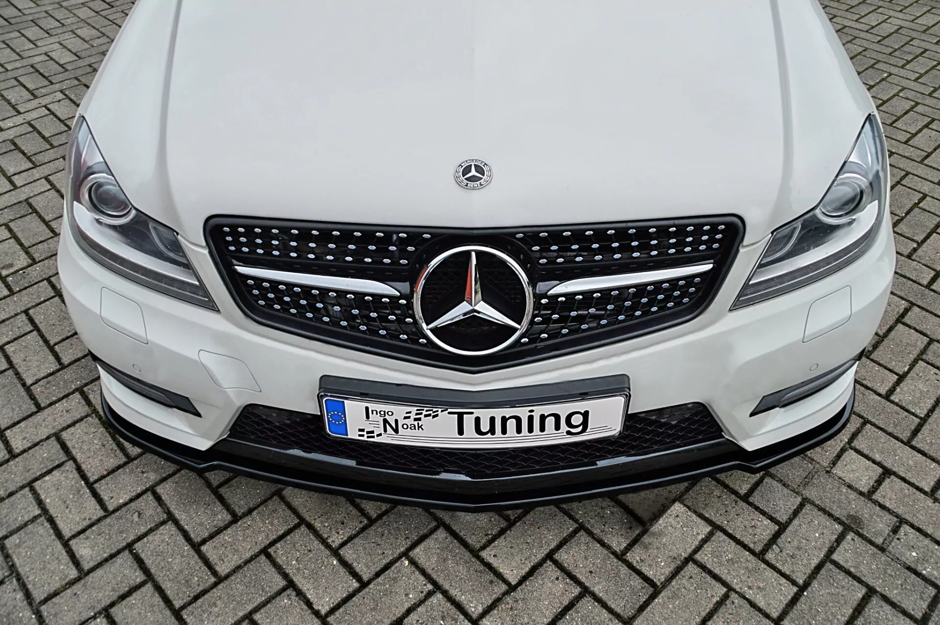 Cup Frontspoilerlippe aus ABS für Mercedes C-Klasse W204/S204/C204