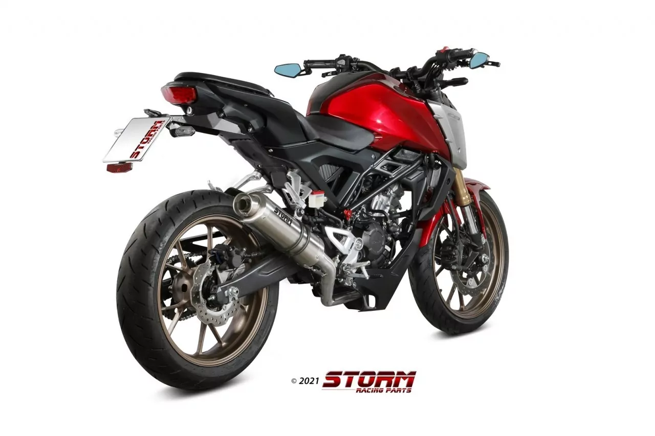 Storm By MIVV GP Edelstahl Komplettanlage Honda CB 125 R 21-24