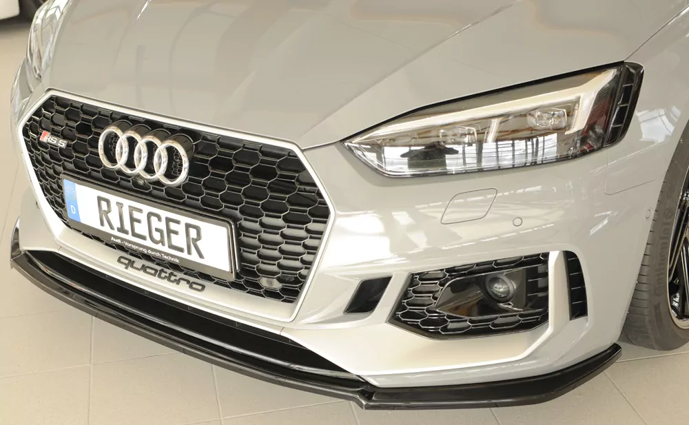 Rieger Spoilerschwert für Audi RS5 (B9/F5) - Coupe 03.17-02.20 (bis Facelift) schwarz glanz