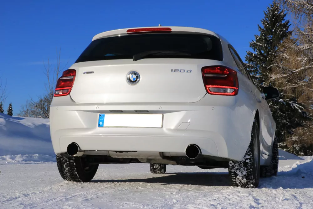 BMW F20/F21 - 120d  Endschalldämpfer quer Ausgang rechts/links - 1x100 Typ 10 rechts/links