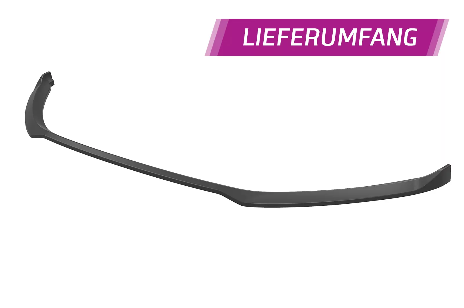 Cup-Spoilerlippe mit ABE für Porsche Macan CSL608 Schwarz Strukturiert