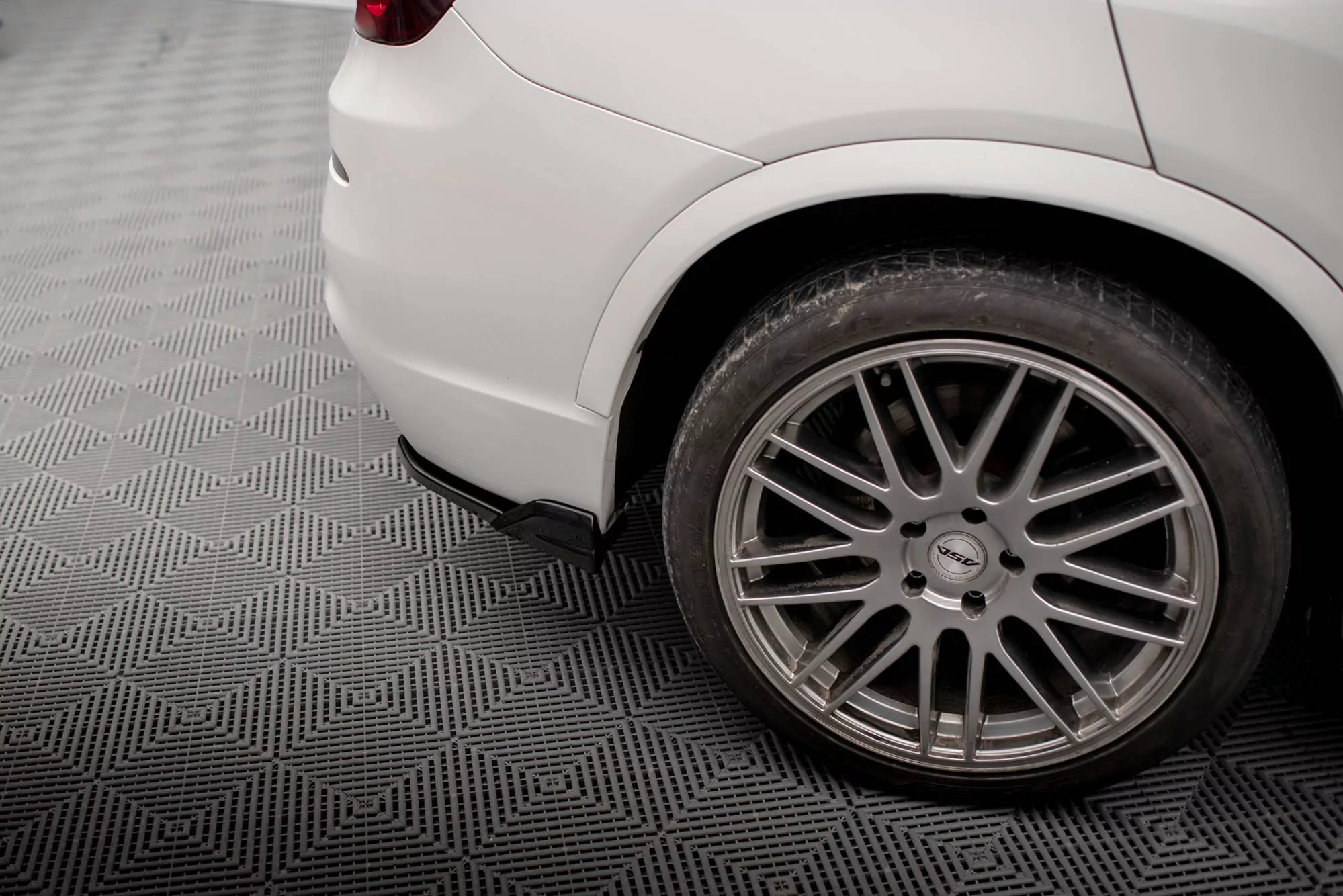 Heck Ansatz Flaps Diffusor Für BMW X3 M-Paket F25 Schwarz Hochglanz