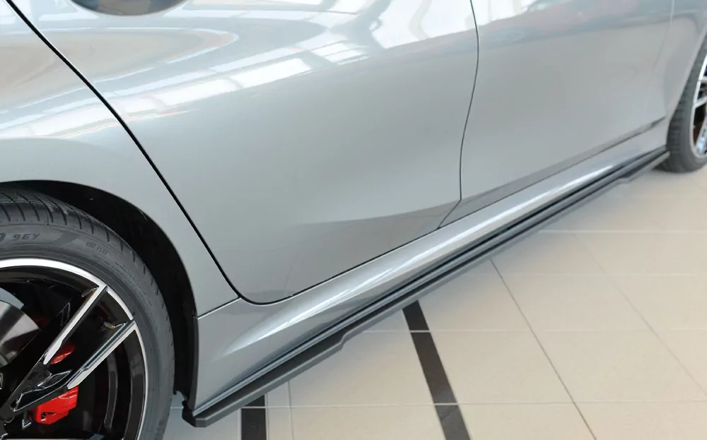 Rieger Seitenschweller rechts ansatz matt schwarz für BMW 3er G21  (G3K) Touring 07.22- (ab Facelift) LCI