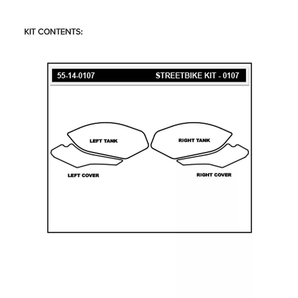 Stompgrip Traction Pad Icon für BMW S 1000 R 14-20 Klar