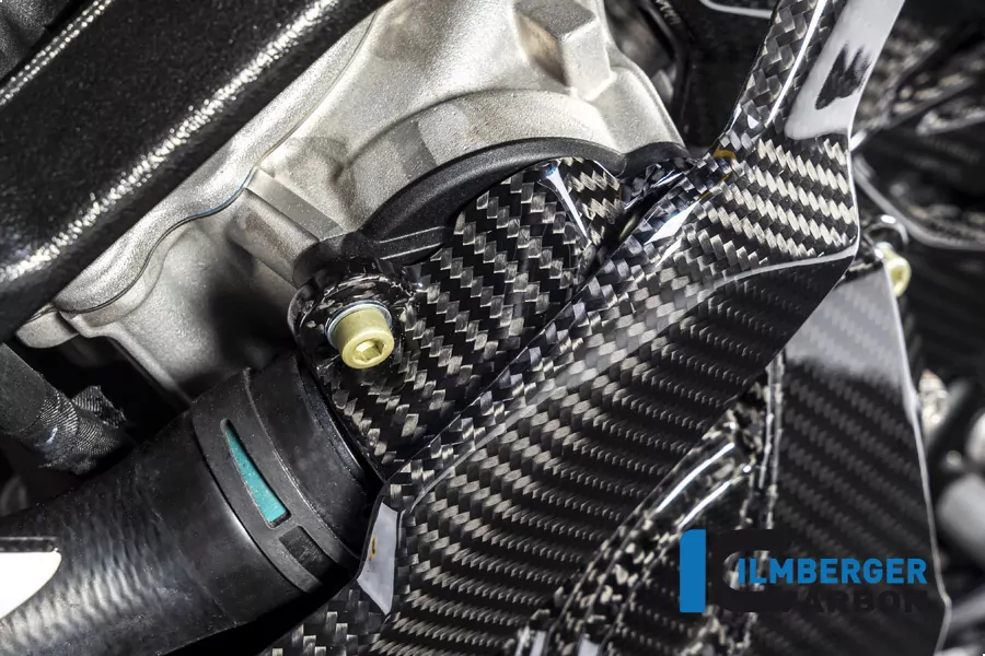 Ilmberger Carbon Wasserpumpendeckelabdeckung BMW S1000RR 2019-  M1000RR 2020- M1000R 2023-