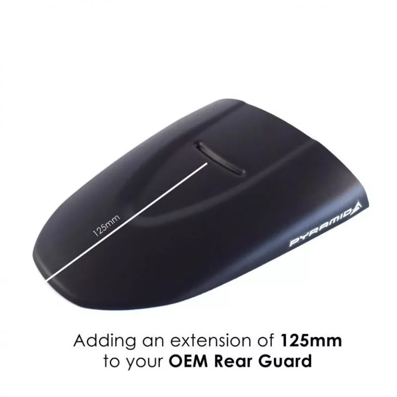 Pyramid Hinterradabdeckung Verlängerung Schwarz Matt Triumph Scrambler 400X 2024-