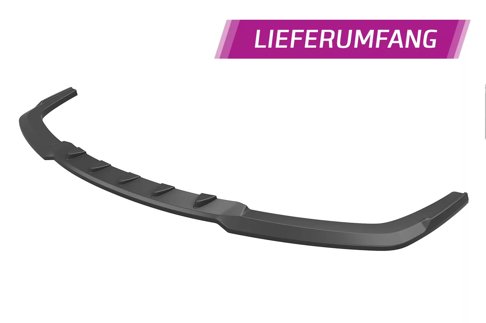 Cup-Spoilerlippe mit ABE für BMW 6er F12/F13/F06 CSL598 Schwarz Strukturiert