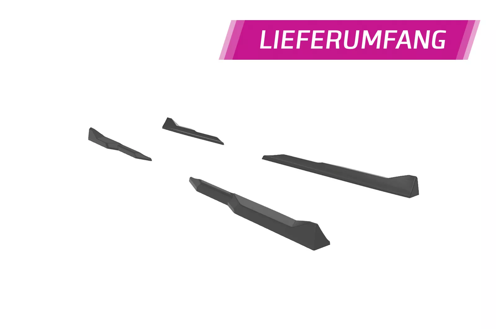 Seitenschweller für Audi A4 / S4 B8 (Typ 8K) SS571 Schwarz Strukturiert