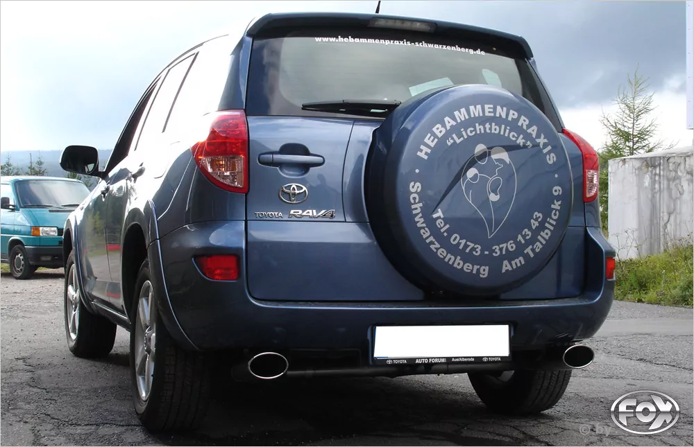 Toyota RAV 4 III  Endrohrsystem rechts/links passend auf original Mittelschalldämpfer - 140x90 Typ 32 rechts/links