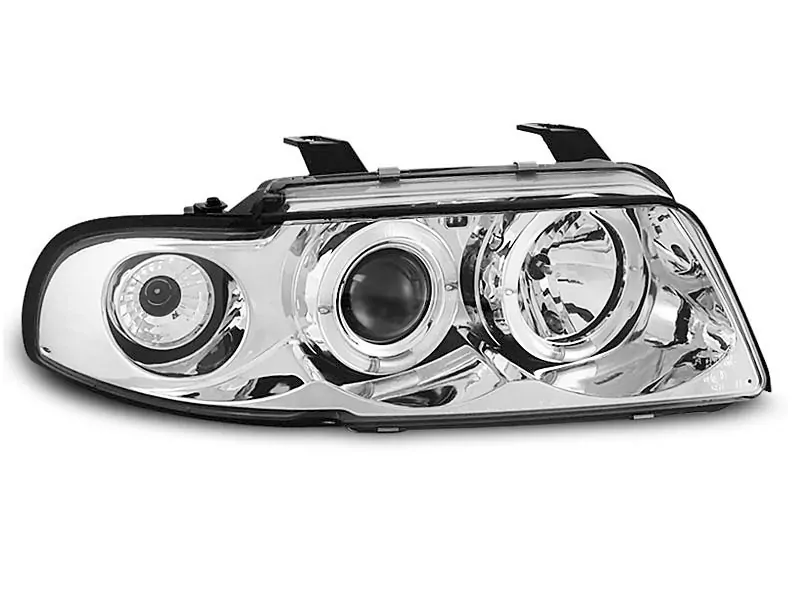 HEADLIGHTS ANGEL EYES CHROME fits AUDI A4 11.94-12.98