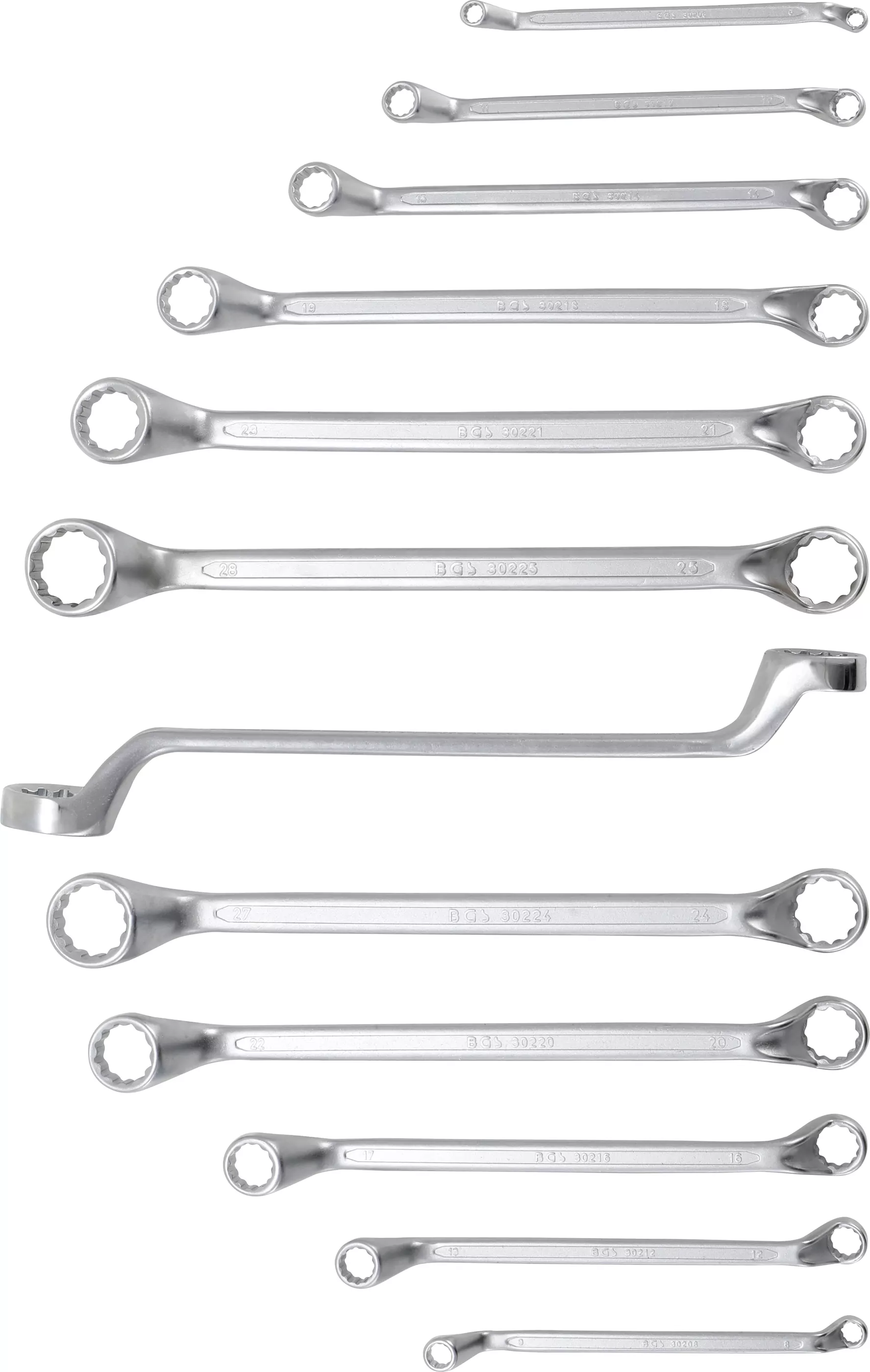 Doppel-Ringschlüssel-Satz | tief gekröpft | SW 6 - 32 mm | 12-tlg.