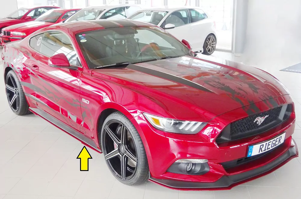 Rieger Seitenschwelleransatz für Ford Mustang 6 (LAE) | Coupé 11.14-07.17 (bis Facelift) nur für orig. GT-Schweller