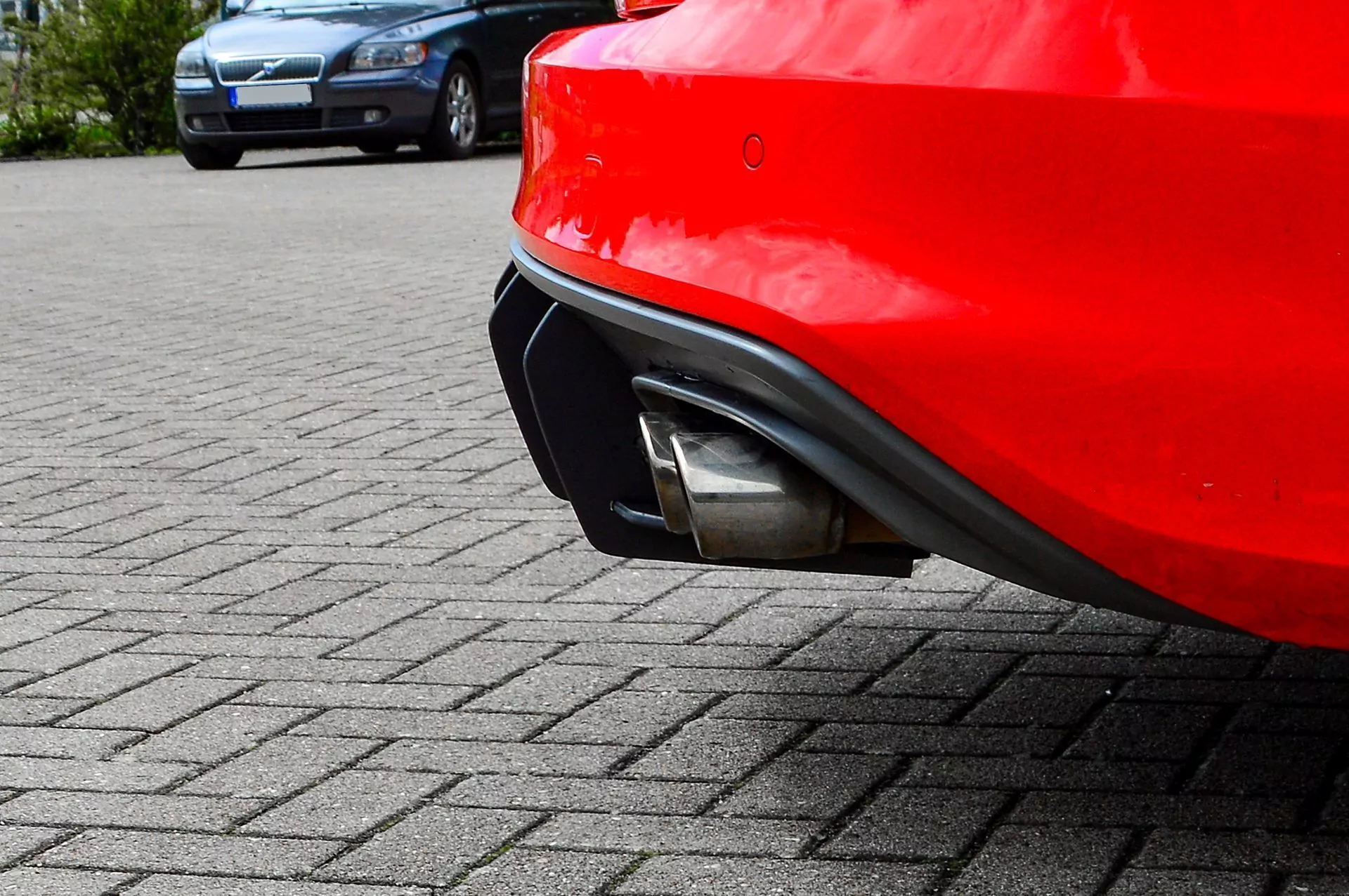 Gefräster Heckansatz aus ABS für Audi S4 B8 Facelift