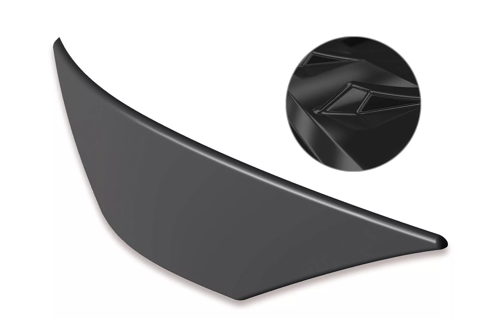 Heckansatz für VW Golf 7 GTI, GTD, R, R-Line Glossy (schwarz hochglanz)