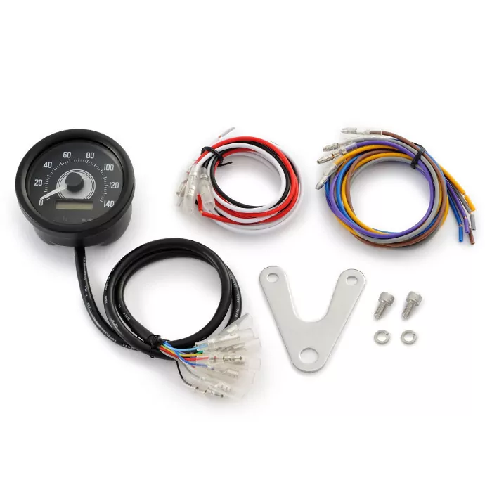 Digitaltacho | New Velona 60 | -140 Km/h | Typ A | Schwarz | Led Weiss