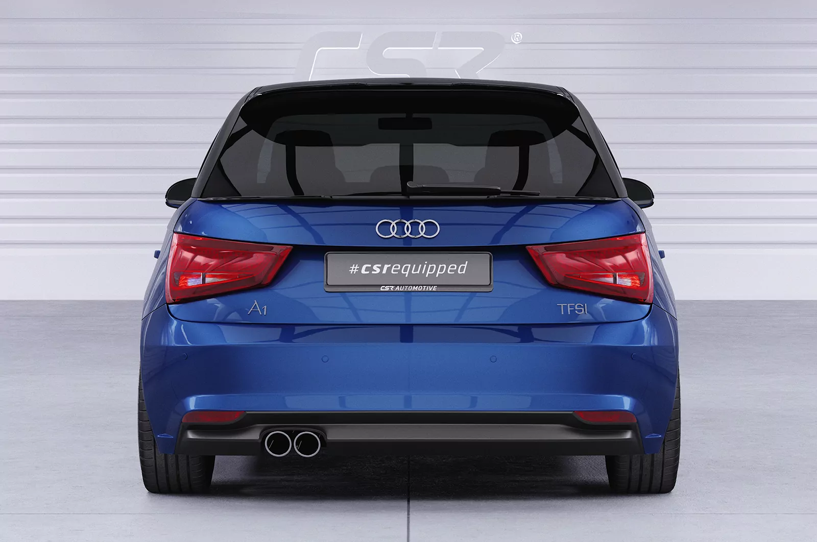 Heckflügel mit ABE für Audi A1 / S1 (8X) Sportback HF102 Schwarz Strukturiert