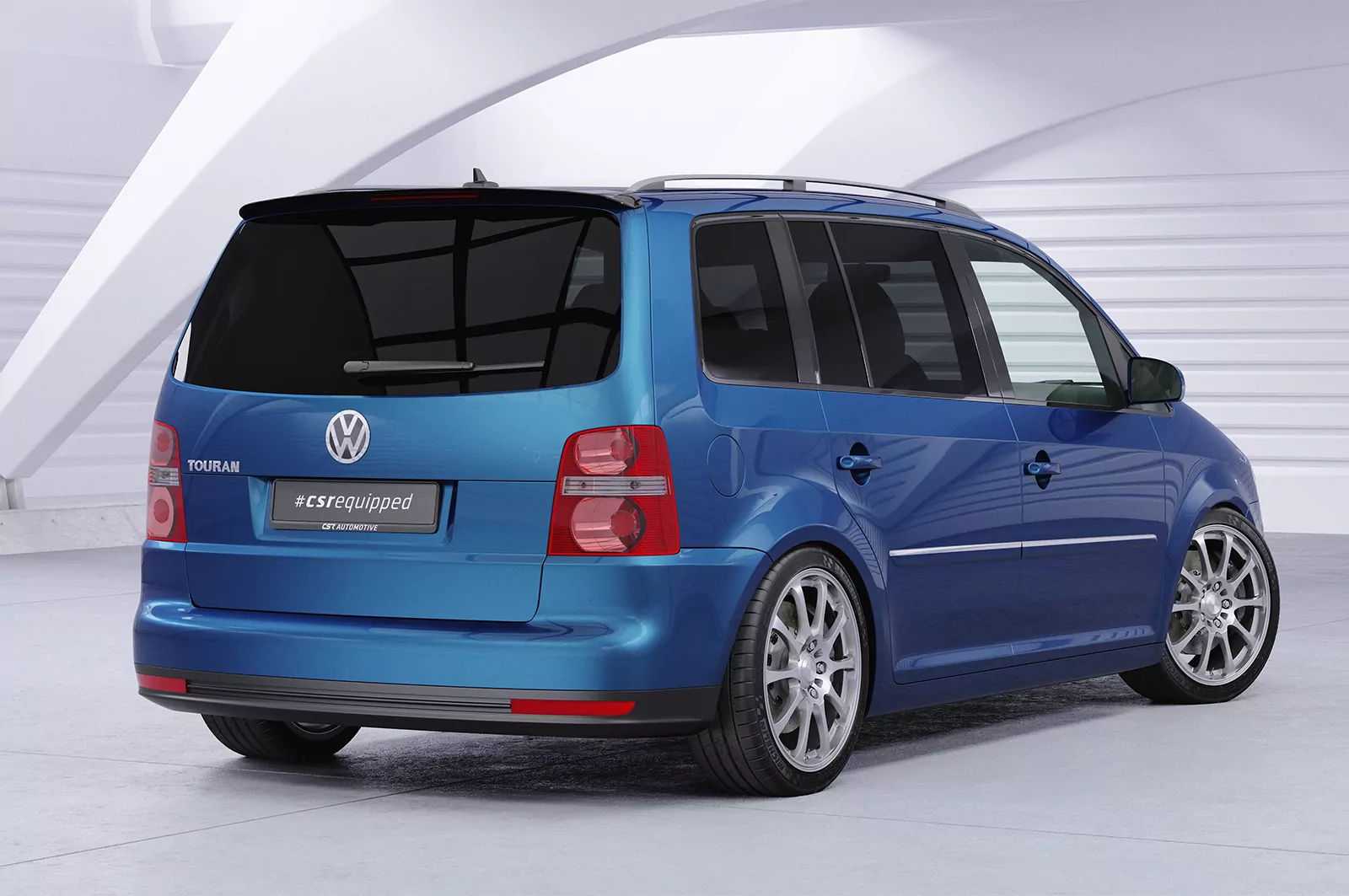 Heckflügel mit ABE für VW Touran / Touran GP HF627 Strukturiert (schwarz matt)