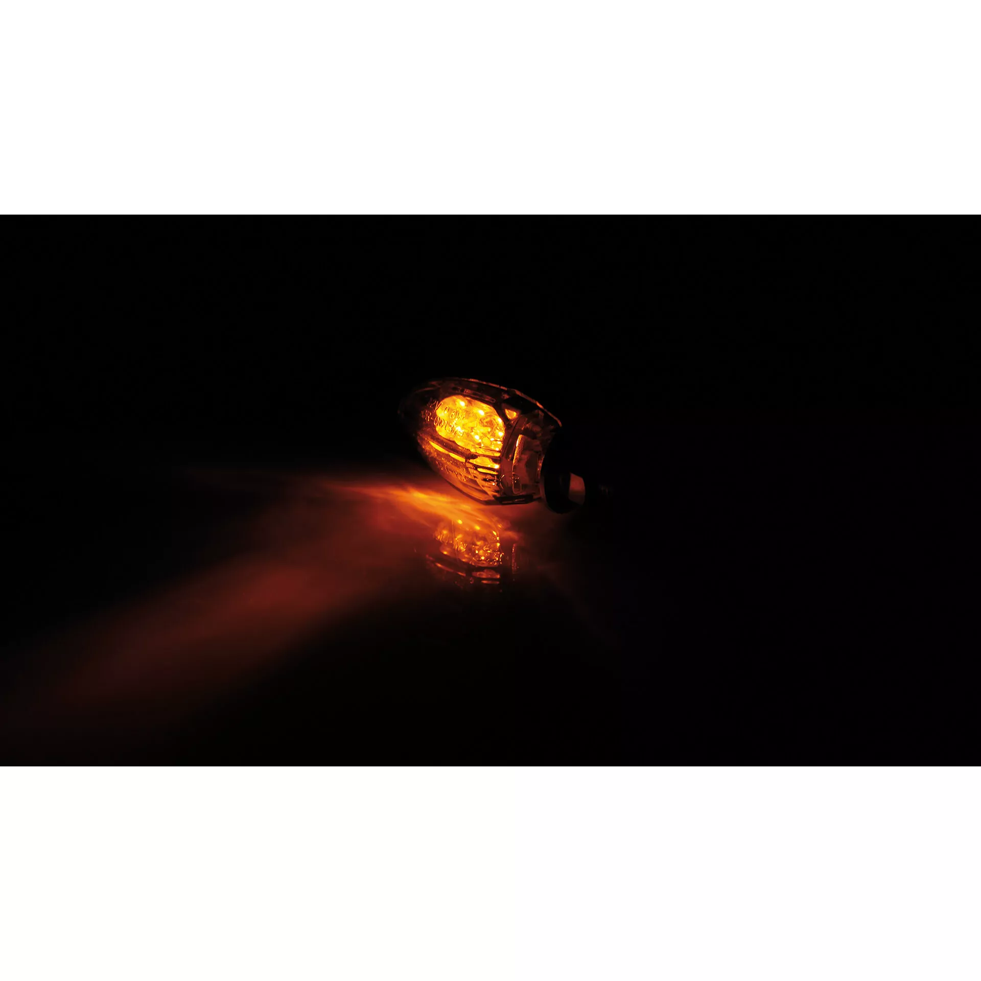 HIGHSIDER smart Drop LED Blinker Gehäuse Schwarz / Linse Klar (Paar), Vorn & Hinten