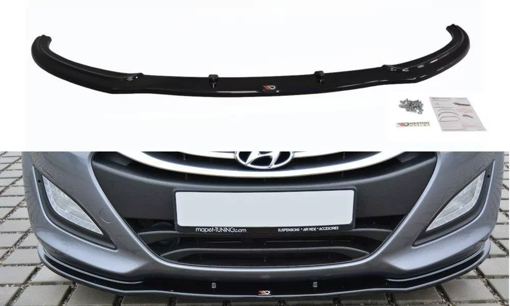 Front Ansatz Passend Für Passend Für Hyundai I30 Mk.2 Schwarz Hochglanz Schwarz Hochglanz