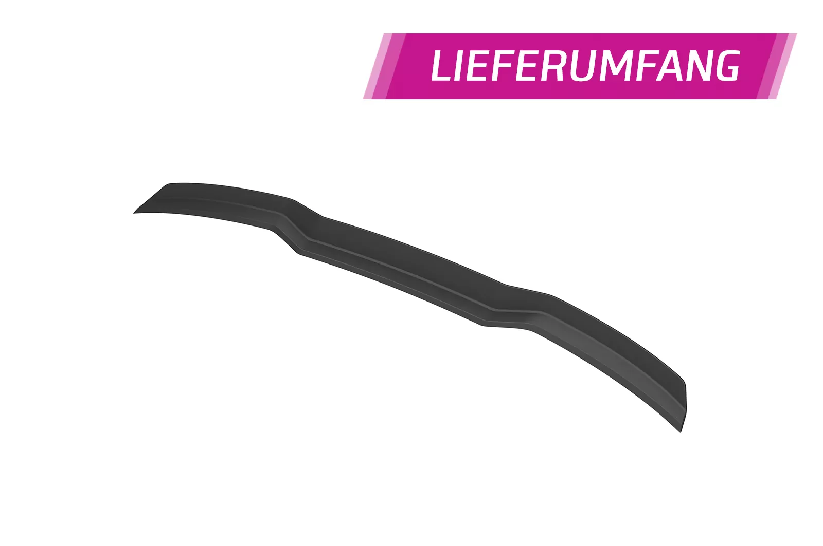 Heckflügel mit ABE für Audi Q2 S-Line / SQ2 (GA) HF127 Schwarz Strukturiert