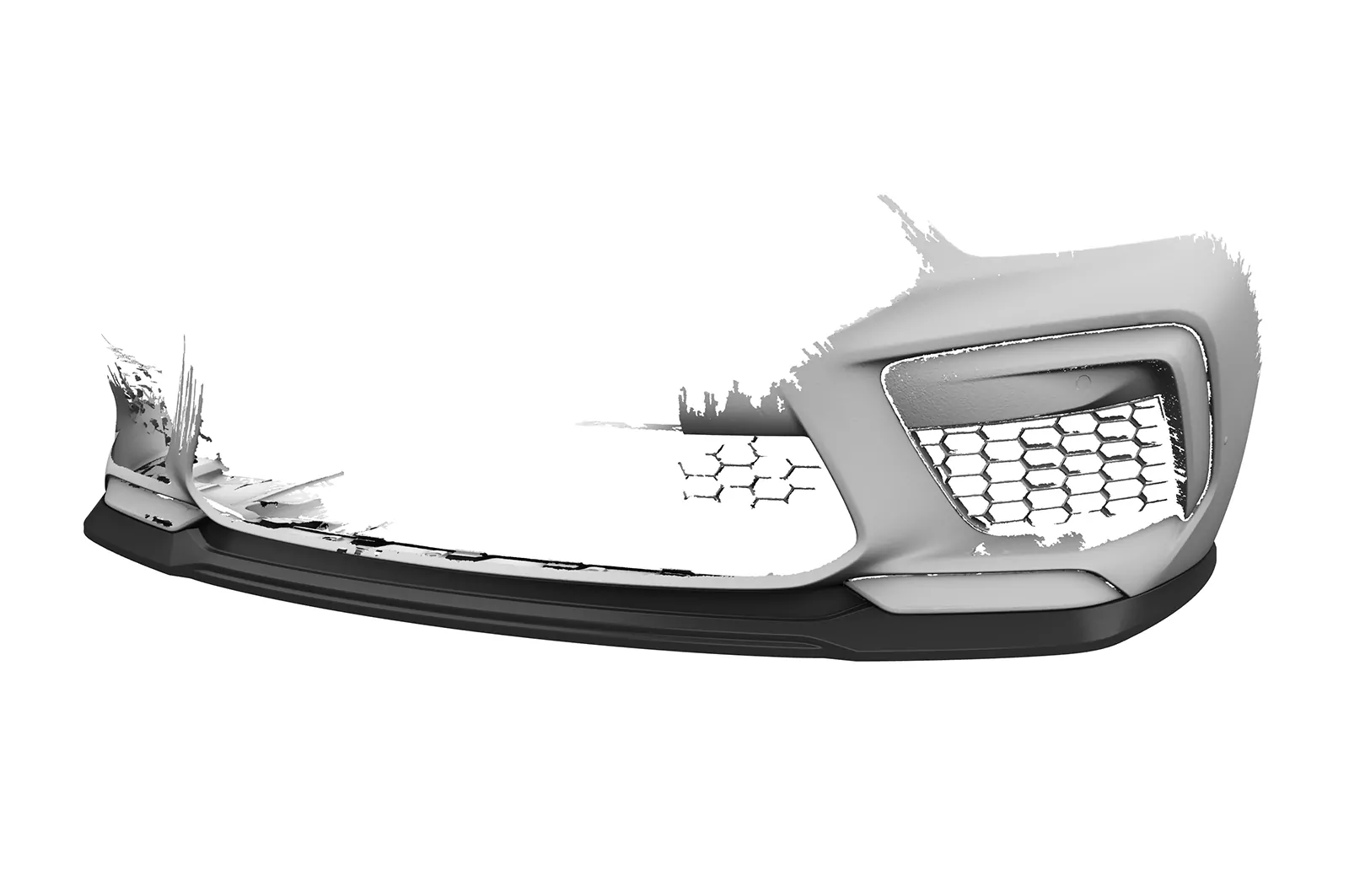 Cup-Spoilerlippe mit ABE für BMW M8 Competition (G14/G15/G16) CSL508 Schwarz Strukturiert